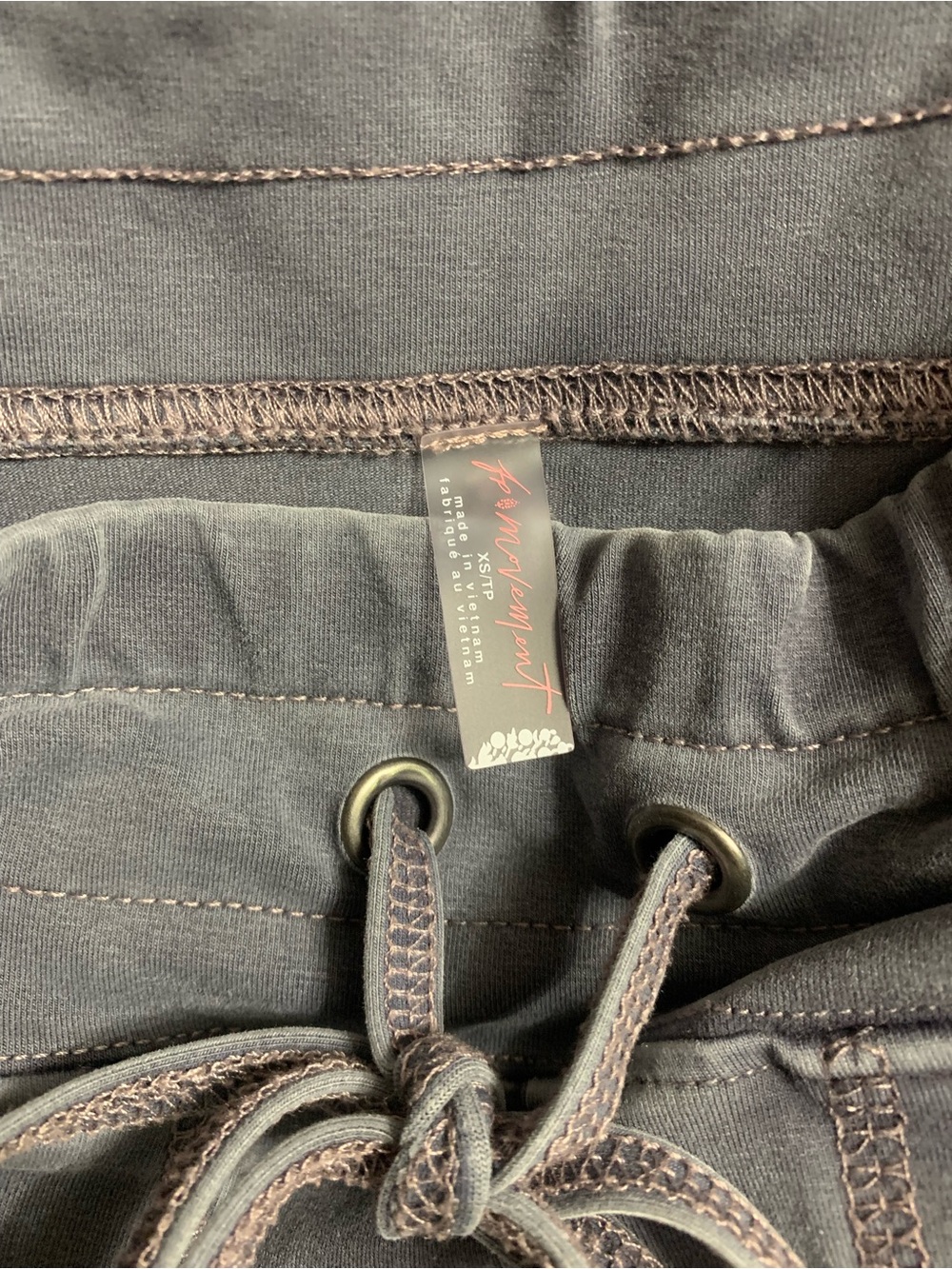 FP Movement by Free People Blue Boot-Cut Drawstring Pants - Picture 2 of 5
